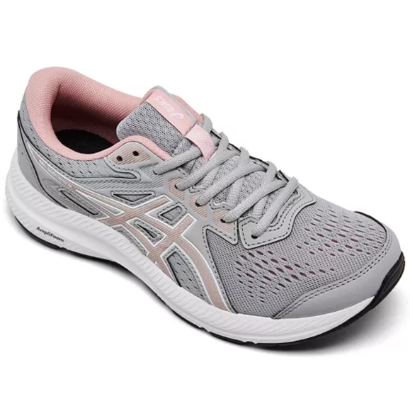 ASICS Women's Gray and Pink Running Shoes NEW CON - Picture 1 of 13